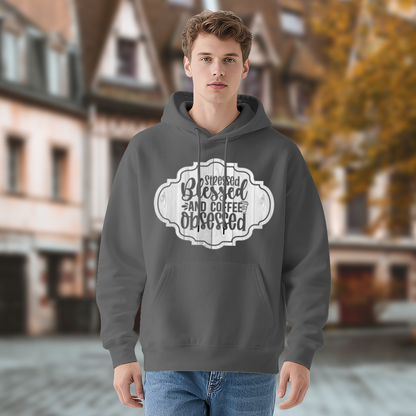 Stressed Blessed And Coffee Obsessed Women-Friendly Hoodie, Plush Cozy Daily Outfit