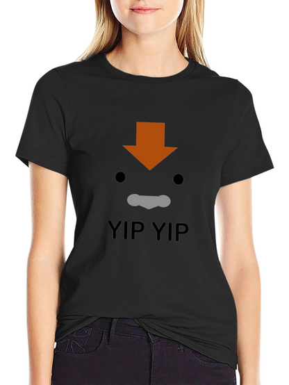 Aang Yip Yip T-Shirt - Avatar Inspired Black Tee