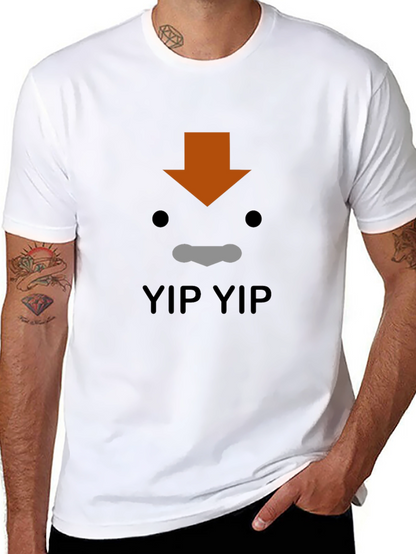 Aang Yip Yip T-Shirt - Avatar Inspired Black Tee