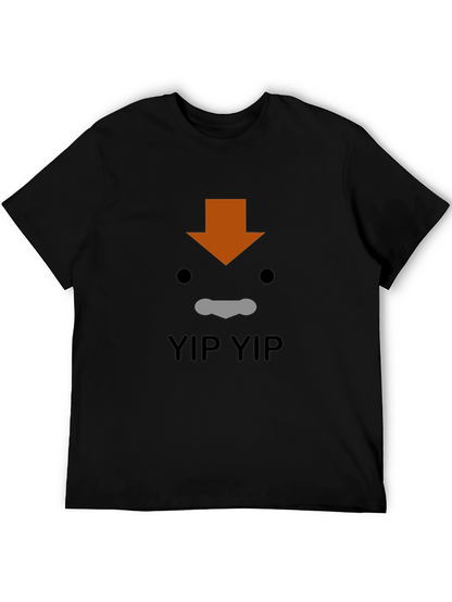 Aang Yip Yip T-Shirt - Avatar Inspired Black Tee