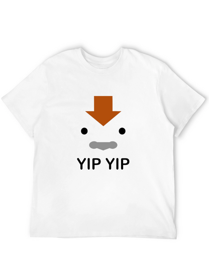 Aang Yip Yip T-Shirt - Avatar Inspired Black Tee
