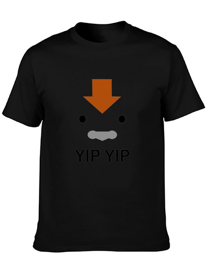 Aang Yip Yip T-Shirt - Avatar Inspired Black Tee