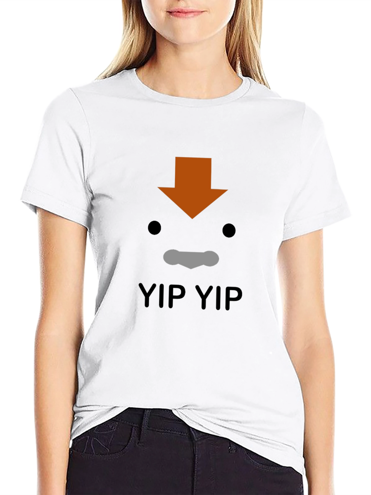 Aang Yip Yip T-Shirt - Avatar Inspired Black Tee