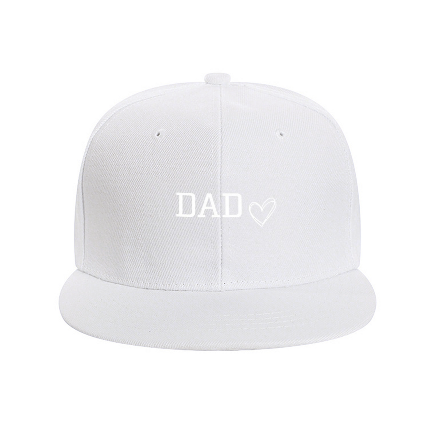 Dad Heart Father¡¯s Day Gift Blue Flat Brim Snapback Cap