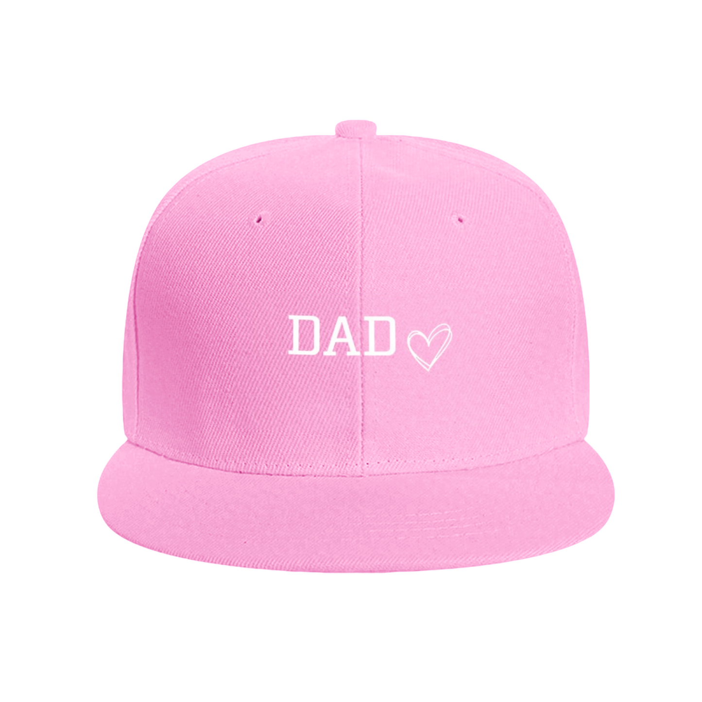 Dad Heart Father¡¯s Day Gift Blue Flat Brim Snapback Cap
