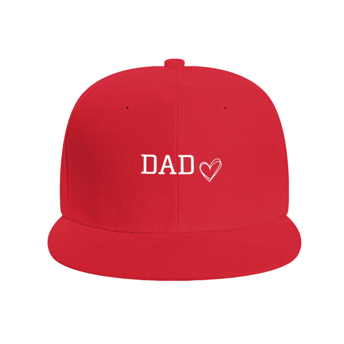 Dad Heart Father¡¯s Day Gift Blue Flat Brim Snapback Cap