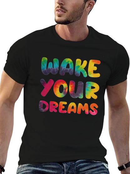 Wake Your Dreams Tie-Dye Graphic Tee