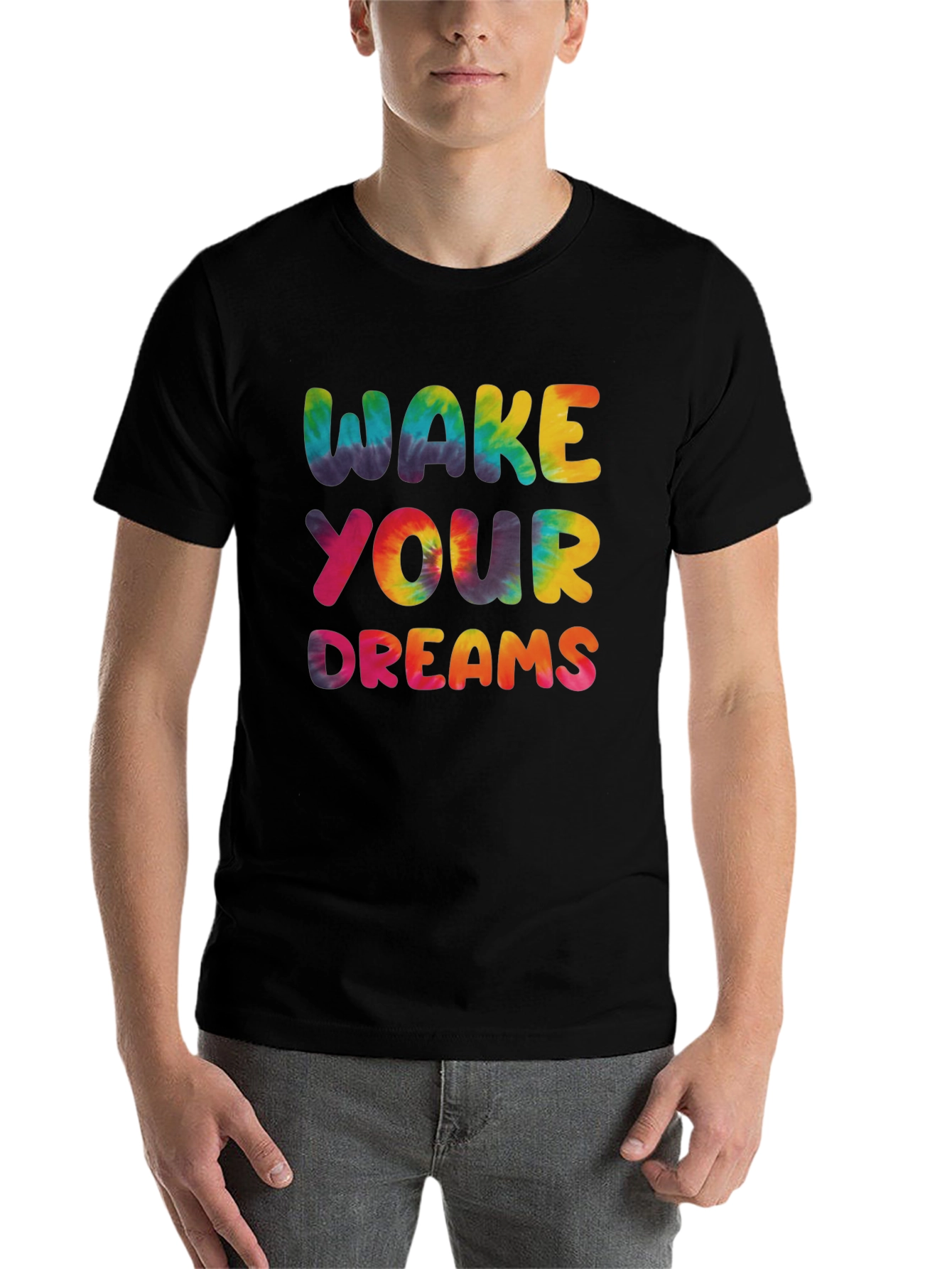 Wake Your Dreams Tie-Dye Graphic Tee