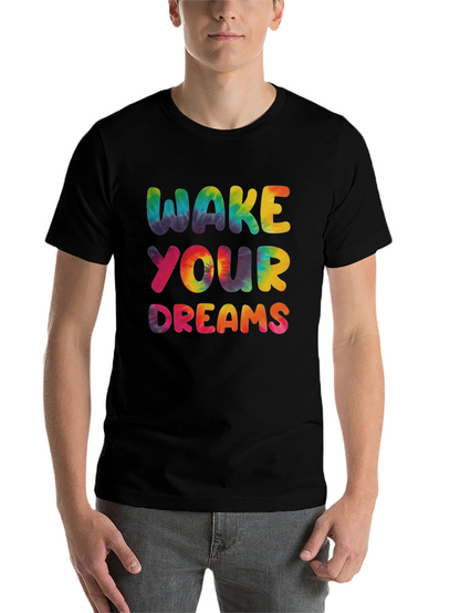 Wake Your Dreams Tie-Dye Graphic Tee