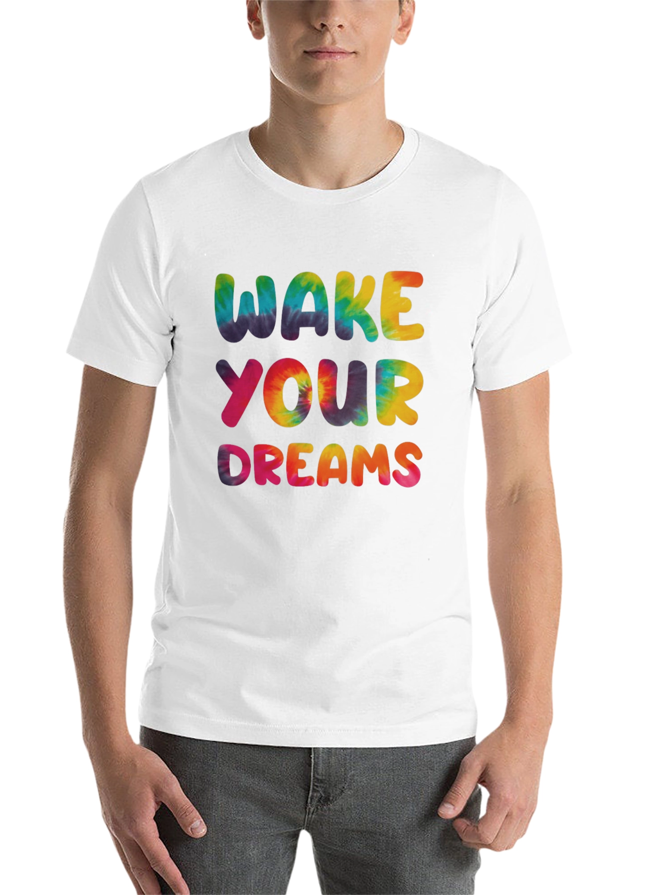 Wake Your Dreams Tie-Dye Graphic Tee