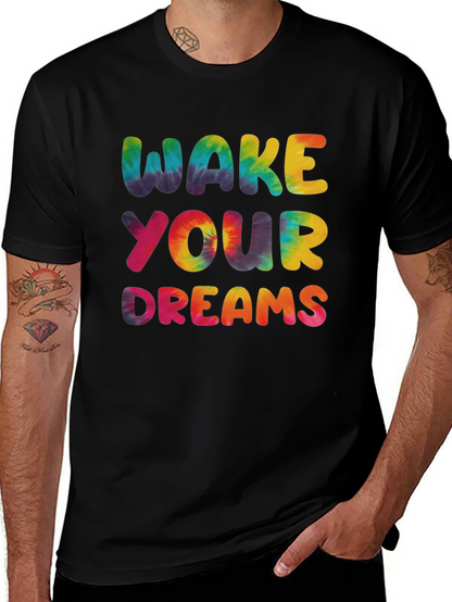 Wake Your Dreams Tie-Dye Graphic Tee
