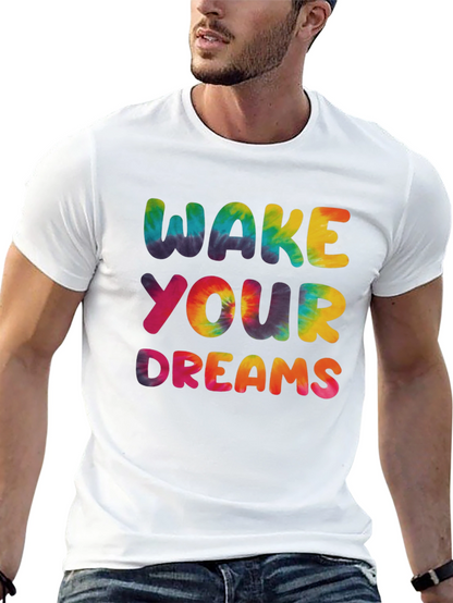 Wake Your Dreams Tie-Dye Graphic Tee
