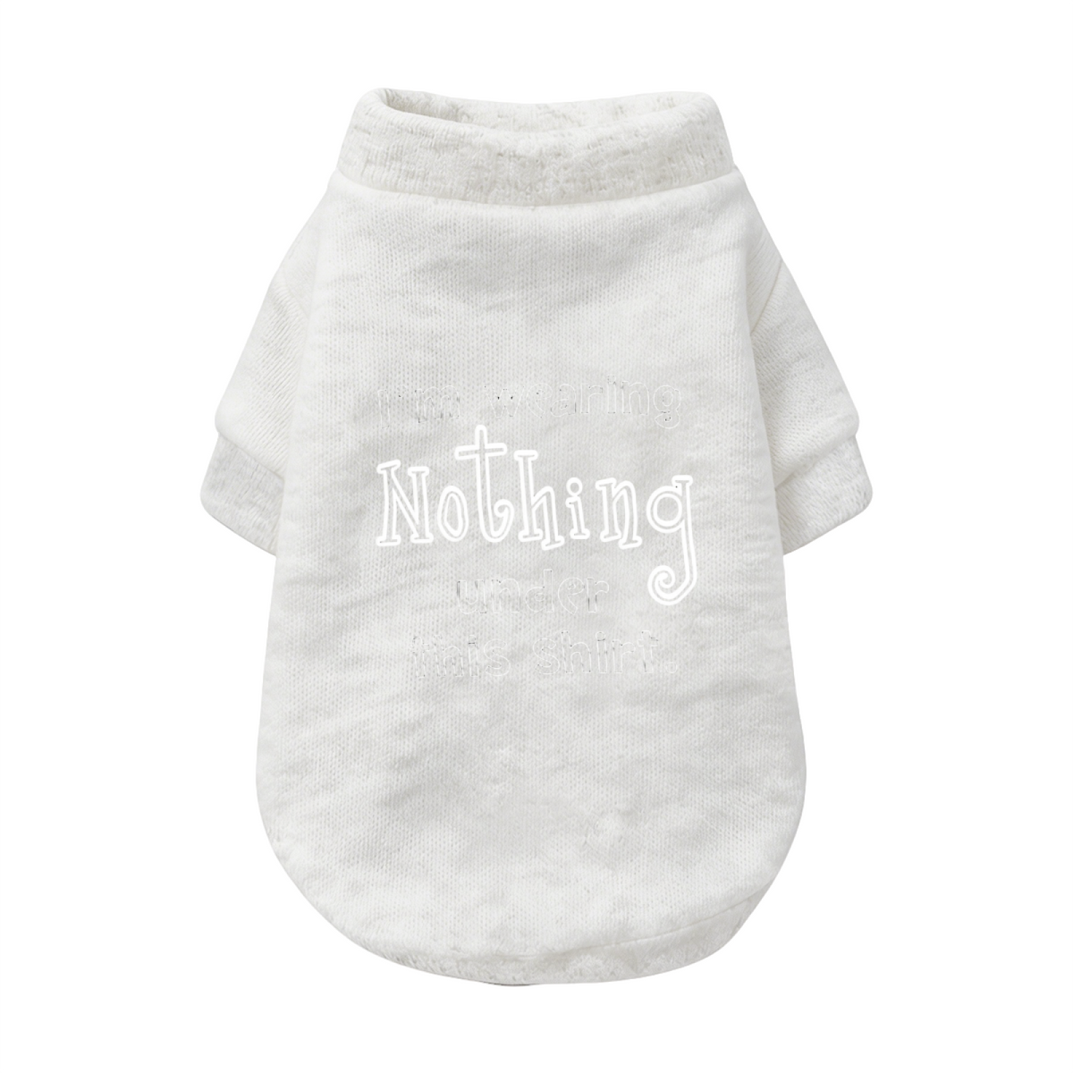 Funny I¡¯m Wearing Nothing Under This Shirt Pet Cardigan Sweater