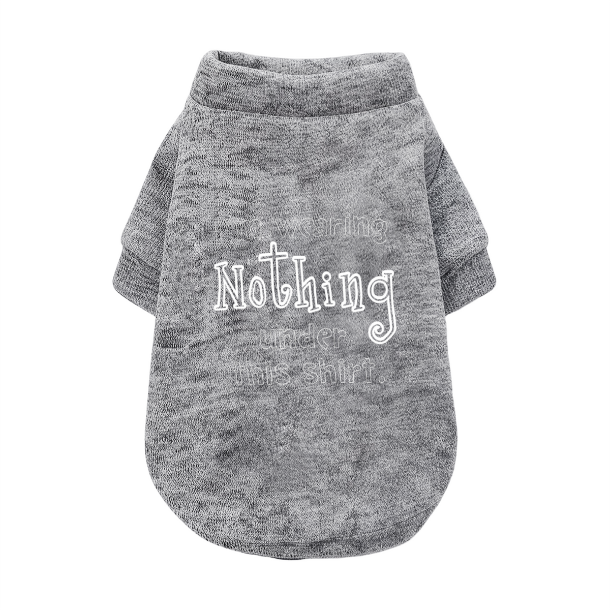 Funny I¡¯m Wearing Nothing Under This Shirt Pet Cardigan Sweater