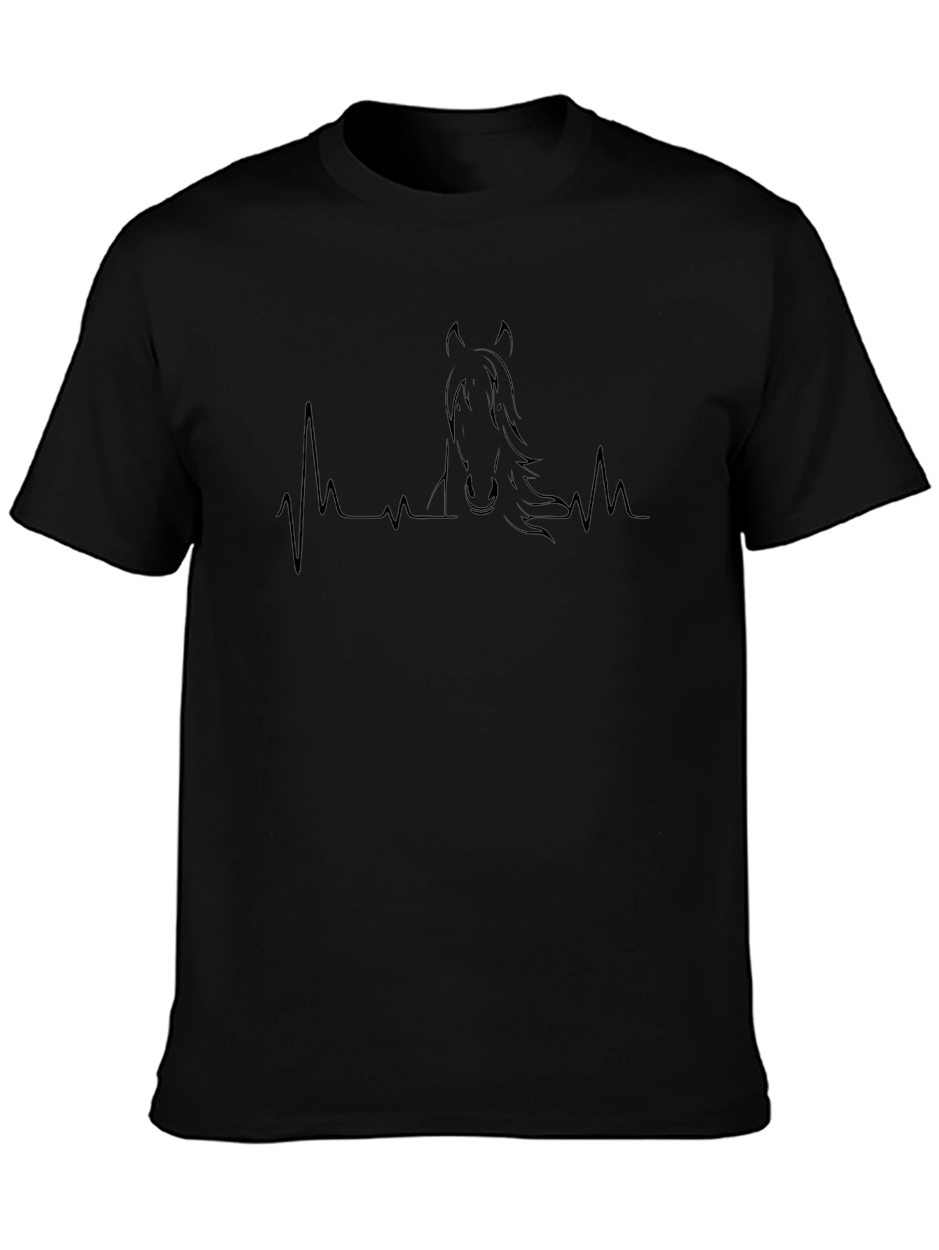 Horse Heartbeat T-Shirt - Equestrian Style