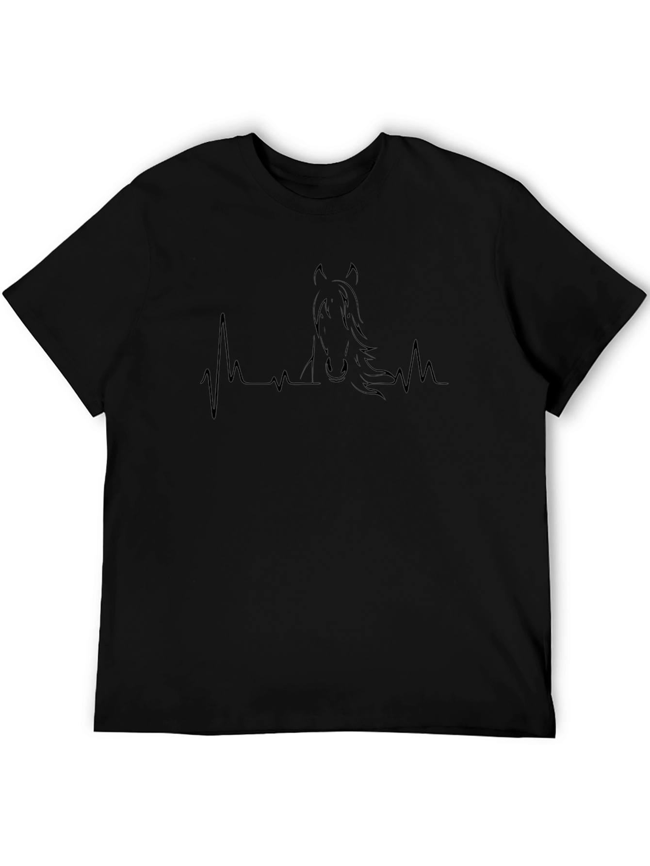 Horse Heartbeat T-Shirt - Equestrian Style