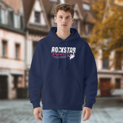 Retro Rockstar Princess Navy Graphic Hoodie