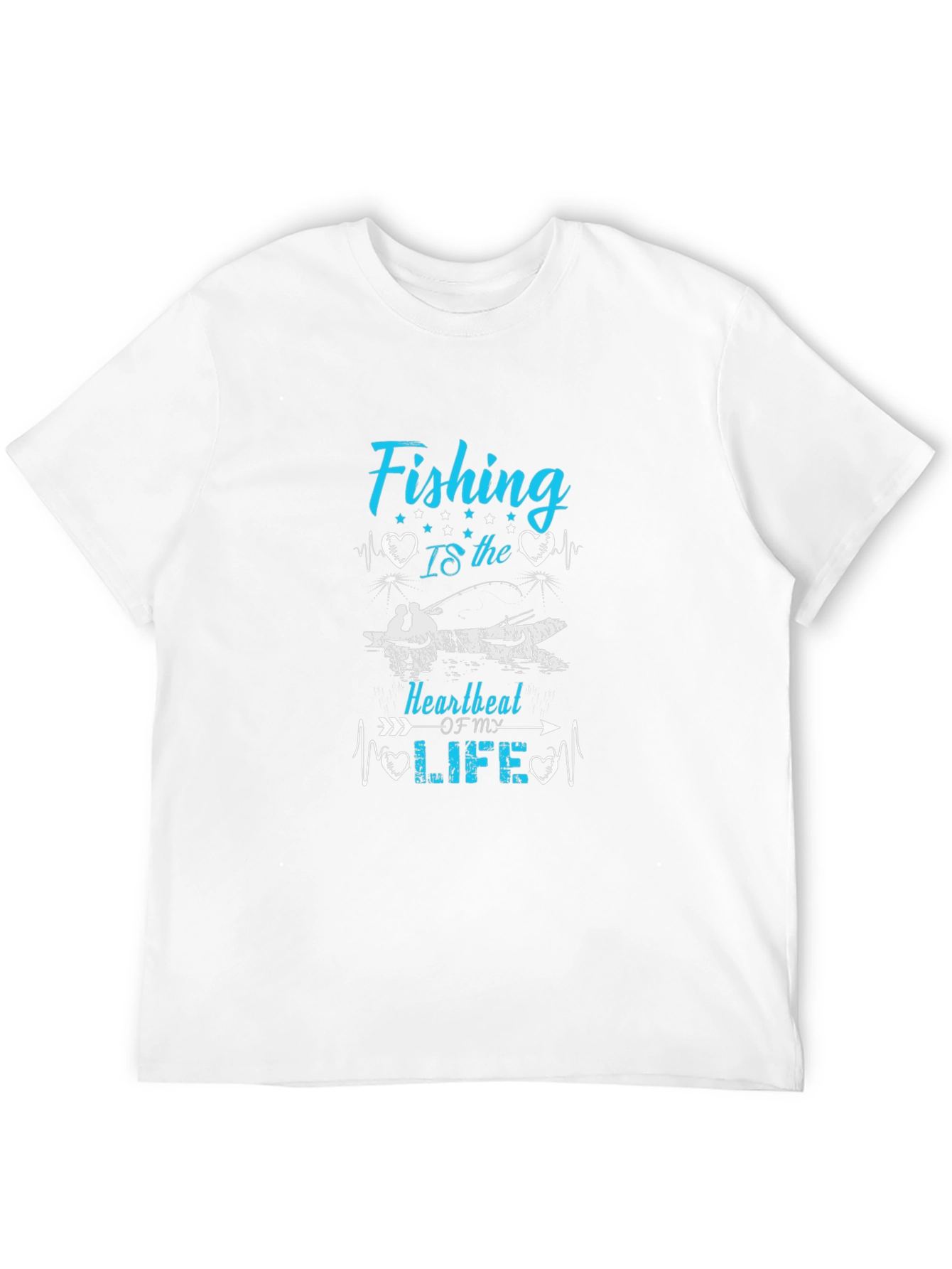 Fishing Heartbeat T-Shirt - Anglers Passion