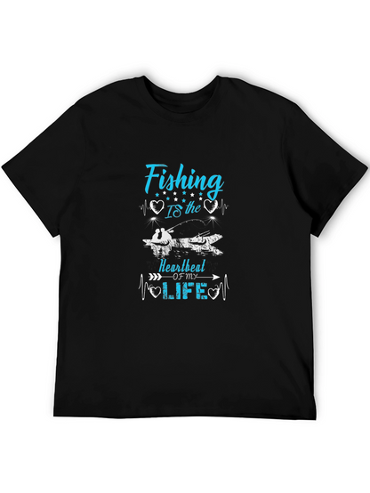 Fishing Heartbeat T-Shirt - Anglers Passion