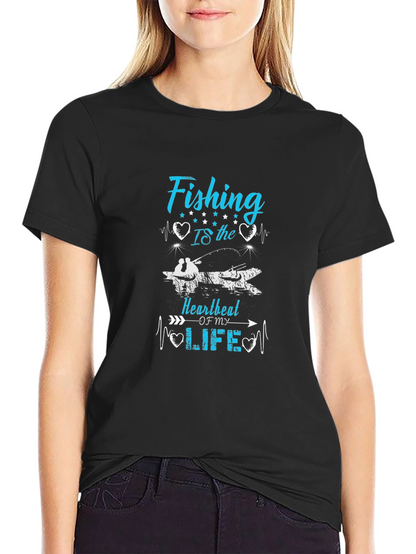 Fishing Heartbeat T-Shirt - Anglers Passion