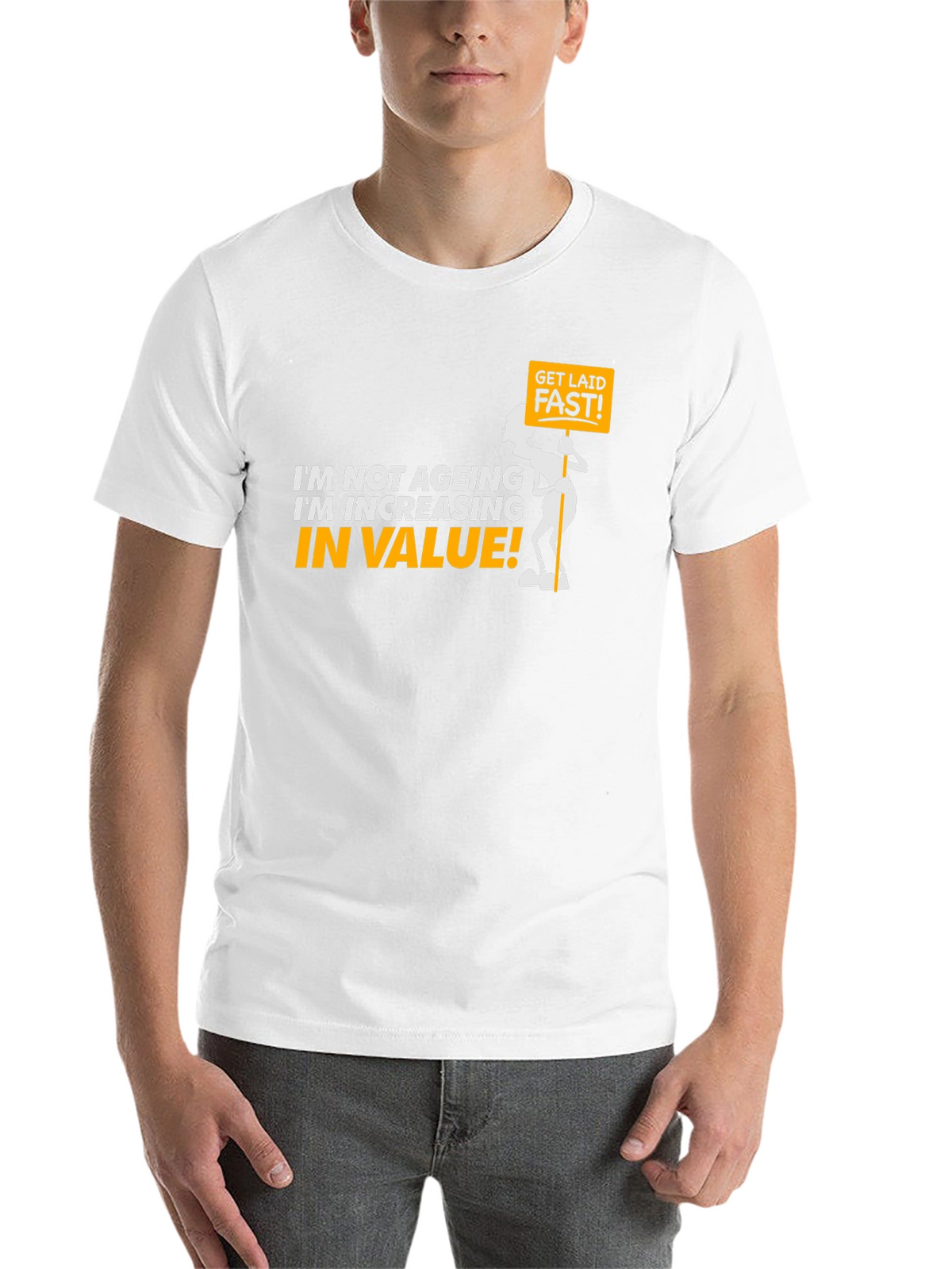 Funny Increasing in Value Black Graphic Tee