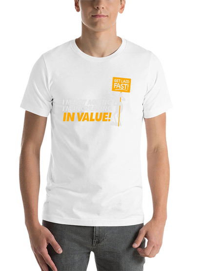 Funny Increasing in Value Black Graphic Tee