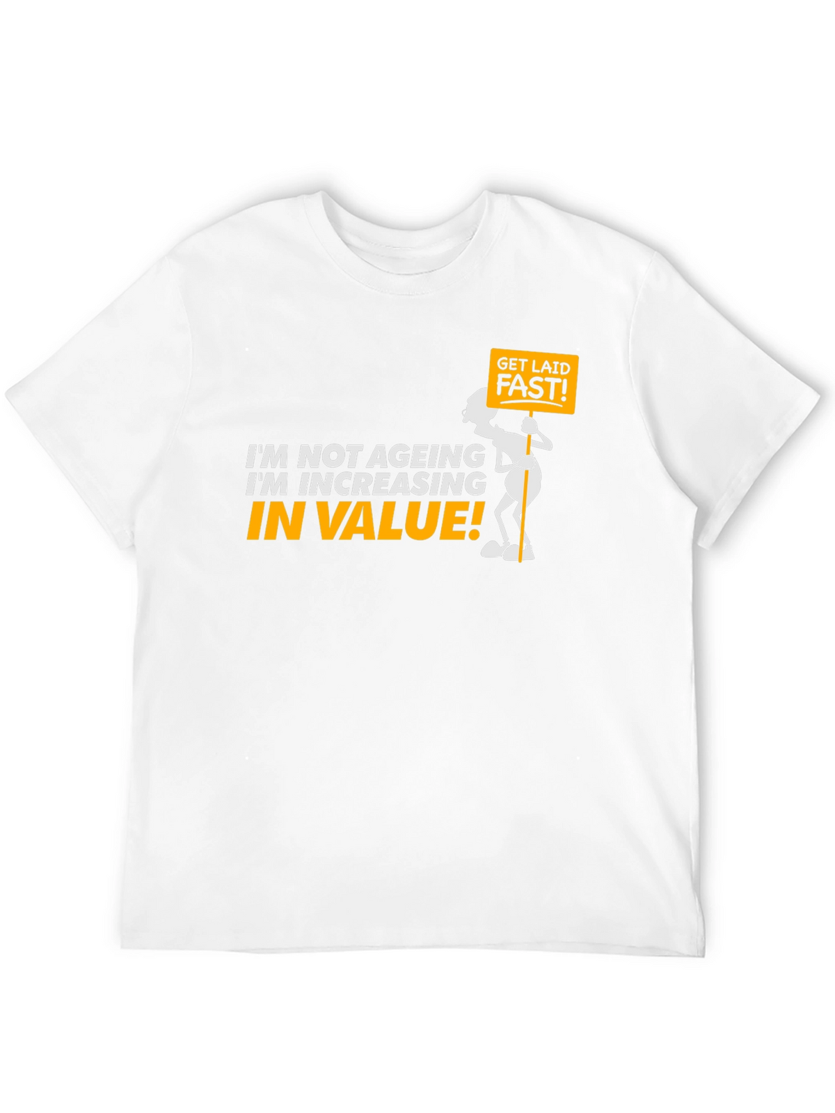Funny Increasing in Value Black Graphic Tee
