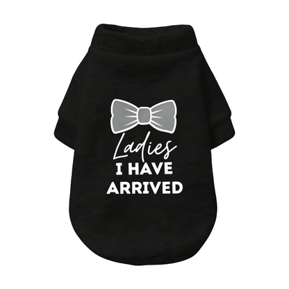 Bow Tie Ladies I Have Arrived Handsome Boy Dog Cardigan Sweater