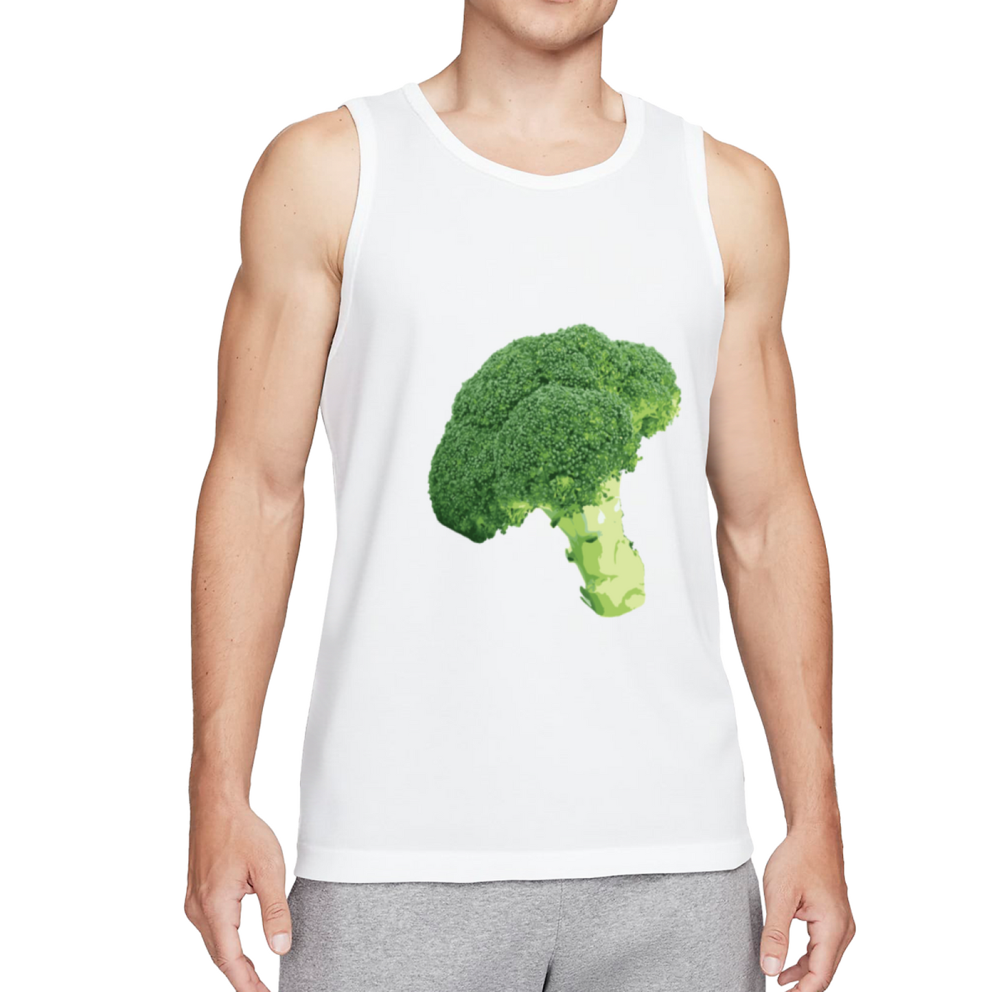 Realistic Broccoli Vegetarian Loose Fit Sleeveless Tank