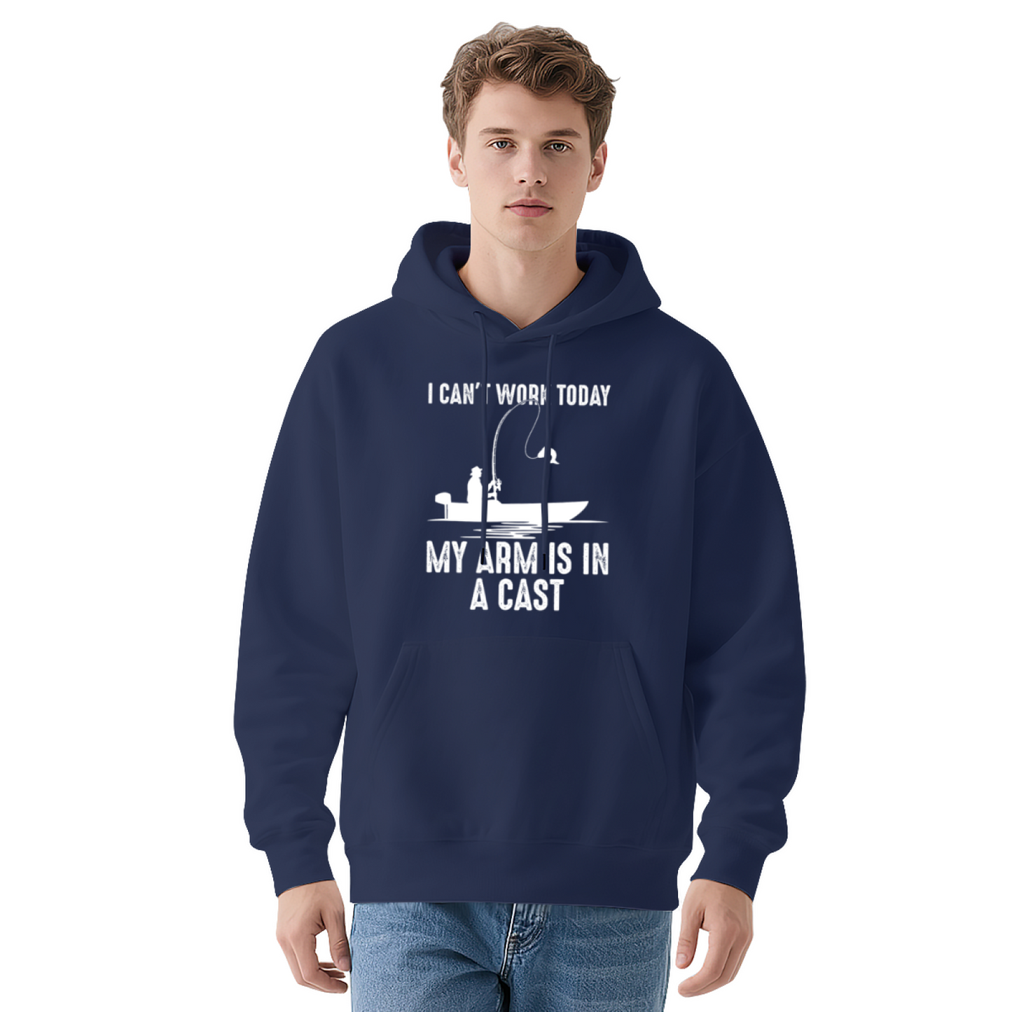 Funny Fishing Pun Red Unisex Hoodie