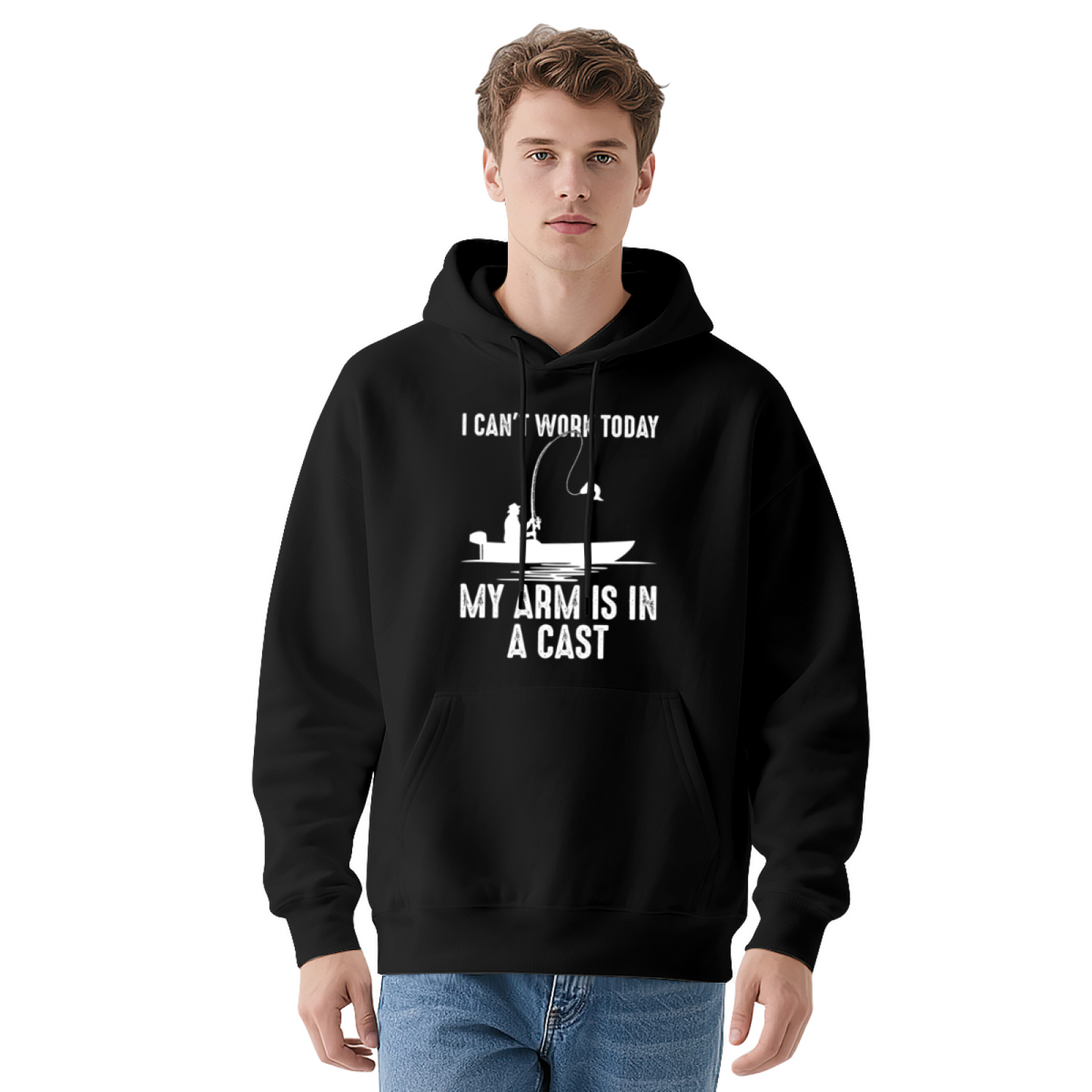 Funny Fishing Pun Red Unisex Hoodie