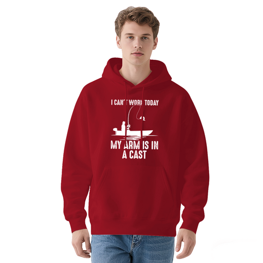 Funny Fishing Pun Red Unisex Hoodie