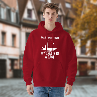 Funny Fishing Pun Red Unisex Hoodie