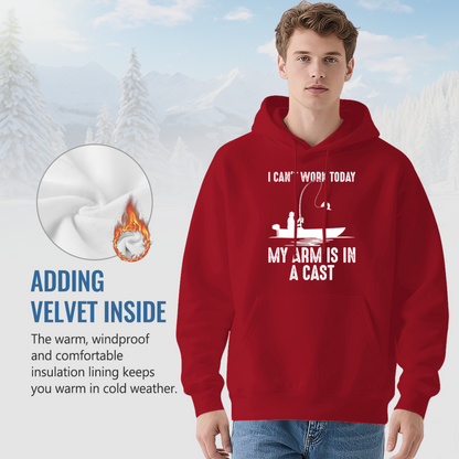Funny Fishing Pun Red Unisex Hoodie
