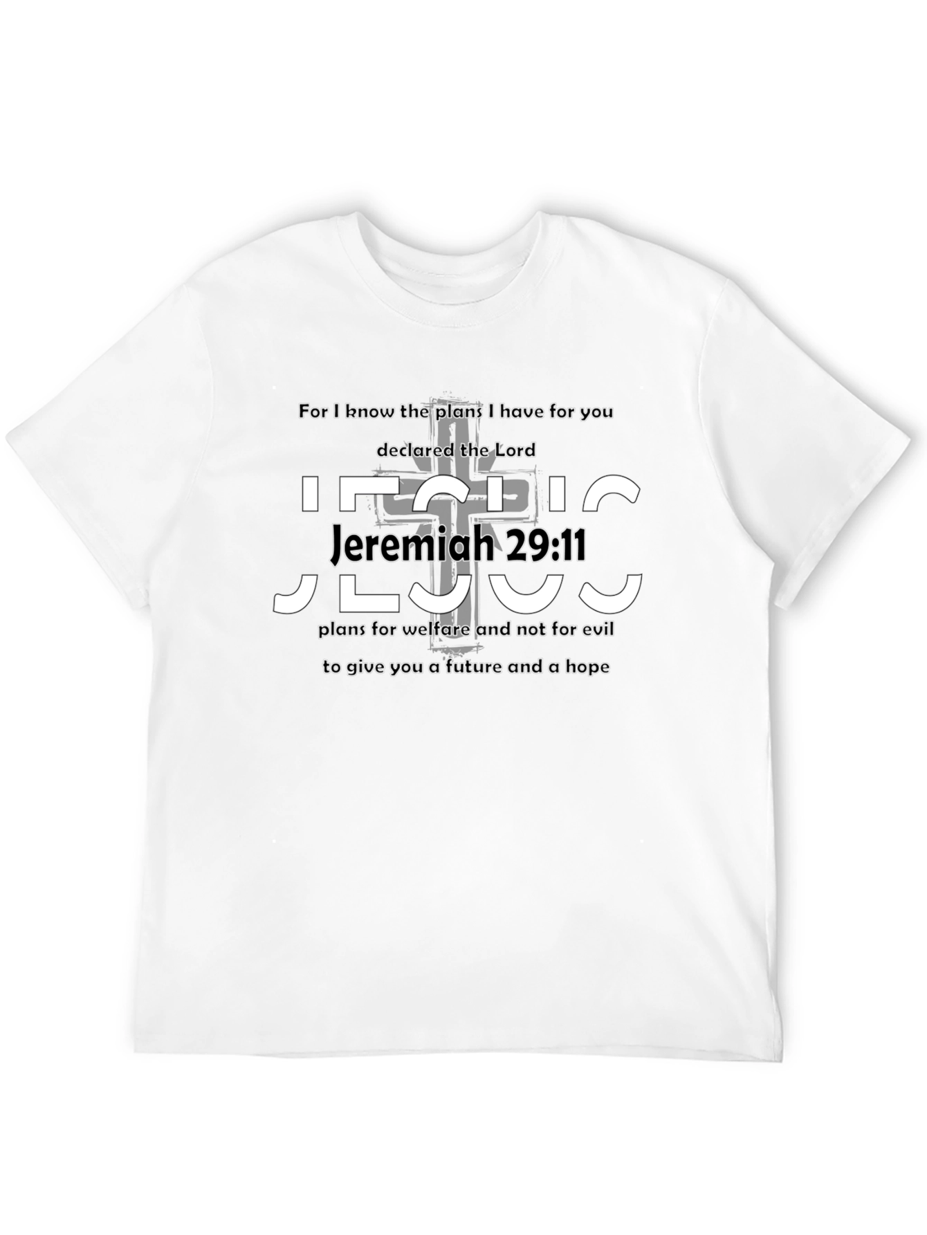 Jeremiah 29:11 Bible Verse Graphic T-Shirt