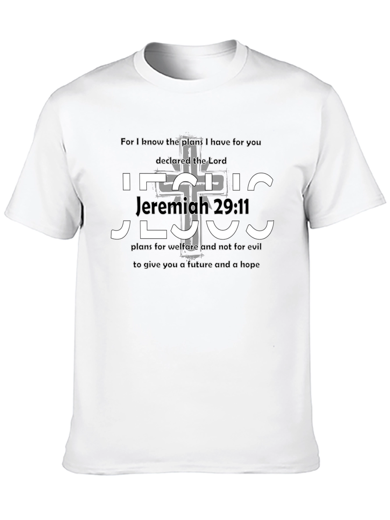 Jeremiah 29:11 Bible Verse Graphic T-Shirt