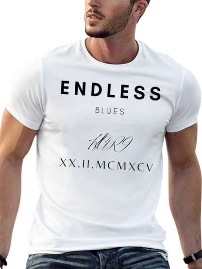 Endless Blues Graphic Print T-Shirt