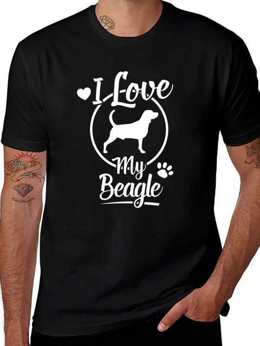 I Love My Beagle Graphic Tee - Dog Lover Shirt