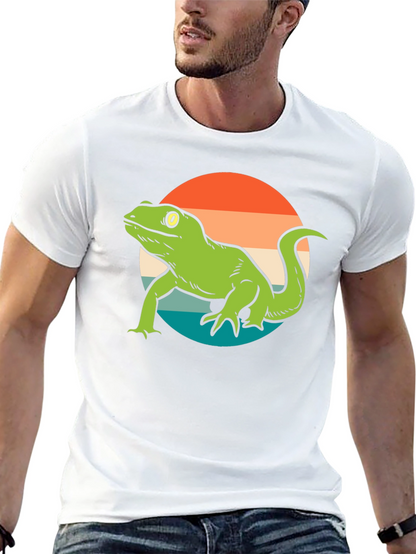 Retro Lizard Graphic T-Shirt