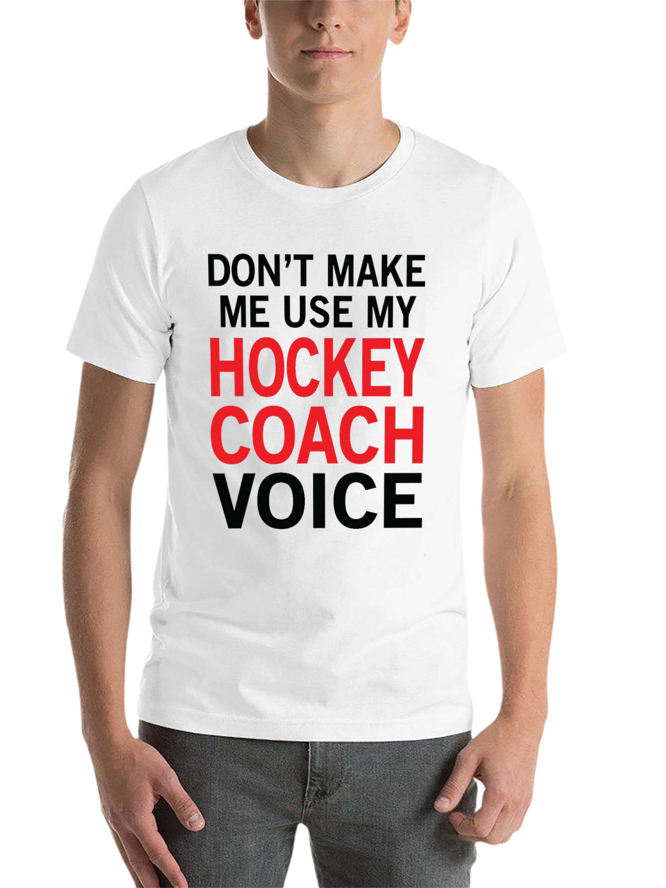 Hockey Coach Voice Graphic Tee - Black