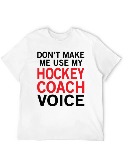 Hockey Coach Voice Graphic Tee - Black