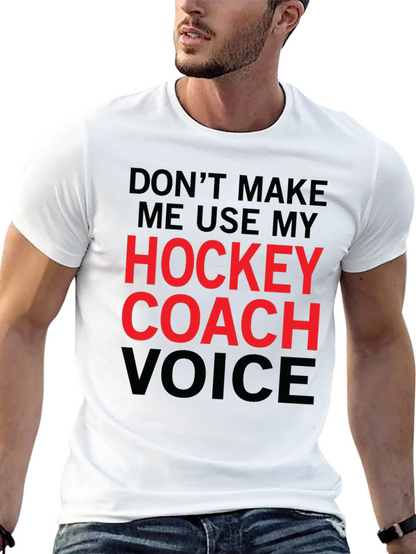 Hockey Coach Voice Graphic Tee - Black