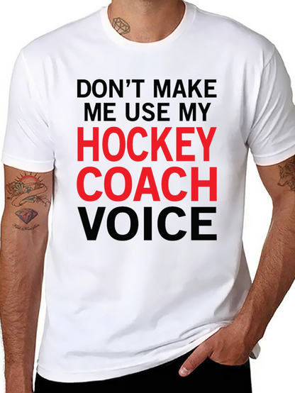 Hockey Coach Voice Graphic Tee - Black