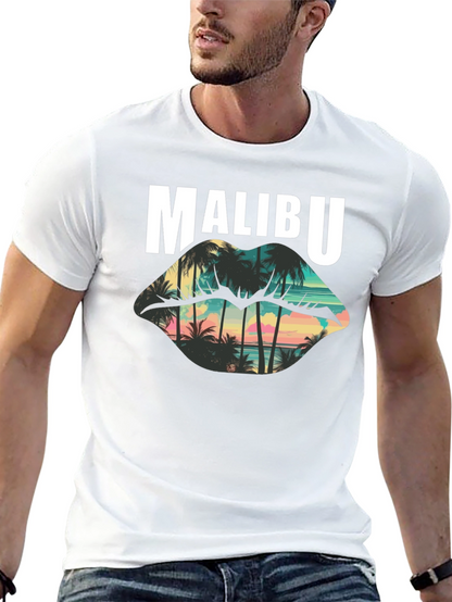 Malibu Palm Sunset Graphic T-Shirt