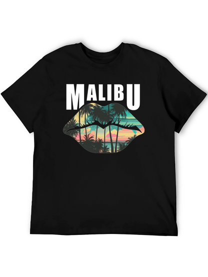Malibu Palm Sunset Graphic T-Shirt