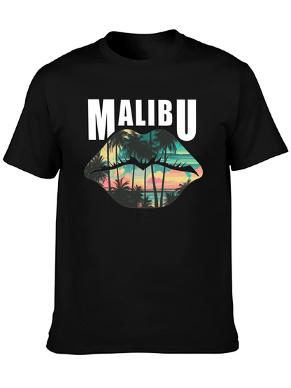 Malibu Palm Sunset Graphic T-Shirt