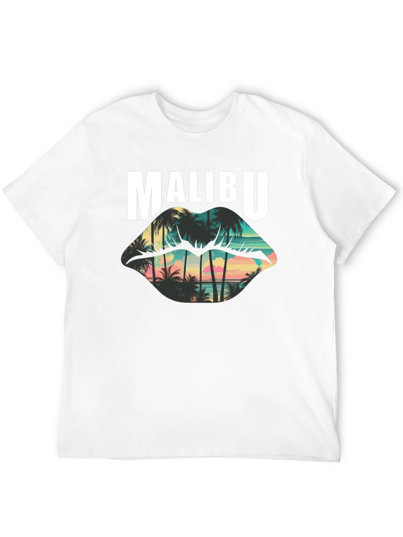 Malibu Palm Sunset Graphic T-Shirt