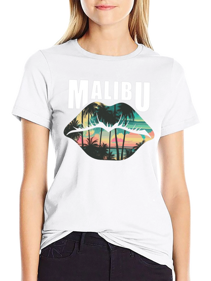 Malibu Palm Sunset Graphic T-Shirt