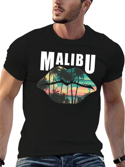 Malibu Palm Sunset Graphic T-Shirt