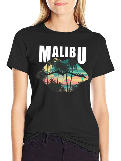 Malibu Palm Sunset Graphic T-Shirt